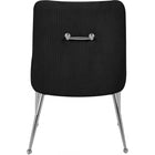 Meridian Furniture Ace Velvet Dining Chair - Chrome - Dining Chairs