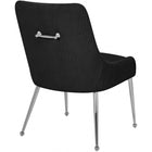 Meridian Furniture Ace Velvet Dining Chair - Chrome - Dining Chairs