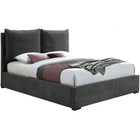 Meridian Furniture Misha Polyester Fabric King Bed - Black - Bedroom Beds