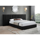 Meridian Furniture Pablo Velvet King Bed - Bedroom Beds