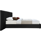 Meridian Furniture Pablo Velvet King Bed - Bedroom Beds
