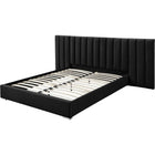Meridian Furniture Pablo Velvet King Bed - Bedroom Beds