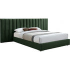 Meridian Furniture Pablo Velvet King Bed - Green - Bedroom Beds