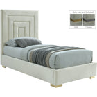 Meridian Furniture Nora Velvet Twin Bed - Bedroom Beds