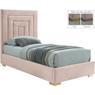 Meridian Furniture Nora Velvet Twin Bed - Bedroom Beds