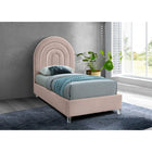Meridian Furniture Rainbow Velvet Twin Bed - Bedroom Beds