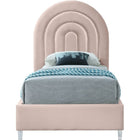 Meridian Furniture Rainbow Velvet Twin Bed - Bedroom Beds