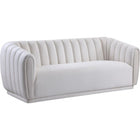 Meridian Furniture Dixie Velvet Sofa - Cream - Sofas