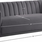 Meridian Furniture Dixie Velvet Sofa - Sofas