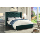 Meridian Furniture Aiden Velvet Full Bed - Bedroom Beds