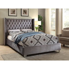 Meridian Furniture Aiden Velvet Full Bed - Bedroom Beds