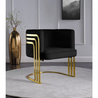 Meridian Furniture Rays Velvet Accent Chair - Chairs