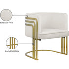 Meridian Furniture Rays Velvet Accent Chair - Chairs