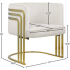 Meridian Furniture Rays Velvet Accent Chair - Chairs
