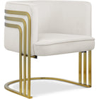 Meridian Furniture Rays Velvet Accent Chair - Cream - Chairs