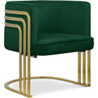 Meridian Furniture Rays Velvet Accent Chair - Green - Chairs