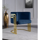 Meridian Furniture Rays Velvet Accent Chair - Chairs