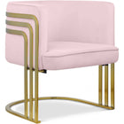 Meridian Furniture Rays Velvet Accent Chair - Pink - Chairs