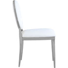 Meridian Furnture Carousel Faux Leather Dining Chair - Chrome - Dining Chairs