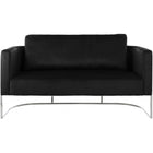 Meridian Furniture Casa Velvet Loveseat - Chrome - Loveseats