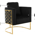 Meridian Furniture Casa Velvet Chair - Gold - Chairs