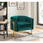 Meridian Furniture Carter Velvet Accent Chair - Green - Chairs