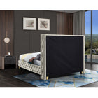 Meridian Furniture Savan Velvet Queen Bed - Bedroom Beds