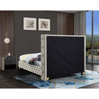 Meridian Furniture Savan Velvet Full Bed - Bedroom Beds