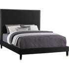 Meridian Furniture Harlie Velvet Full Bed - Black - Bedroom Beds