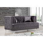 Meridian Furniture Lucas Velvet Loveseat - Loveseats