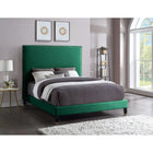 Meridian Furniture Harlie Velvet Queen Bed - Bedroom Beds
