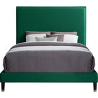 Meridian Furniture Harlie Velvet Queen Bed - Bedroom Beds