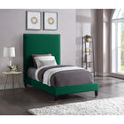 Meridian Furniture Harlie Velvet Twin Bed - Bedroom Beds