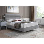 Meridian Furniture Hunter Linen King Bed - Bedroom Beds