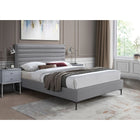 Meridian Furniture Hunter Linen Queen Bed - Bedroom Beds