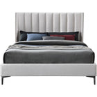 Meridian Furniture Nadia Velvet Queen Bed - Bedroom Beds