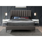 Meridian Furniture Nadia Velvet King Bed - Bedroom Beds