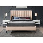 Meridian Furniture Nadia Velvet Queen Bed - Bedroom Beds