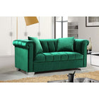 Meridian Furniture Kayla Velvet Loveseat - Loveseats