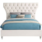 Meridian Furniture Kira Velvet King Bed - Bedroom Beds