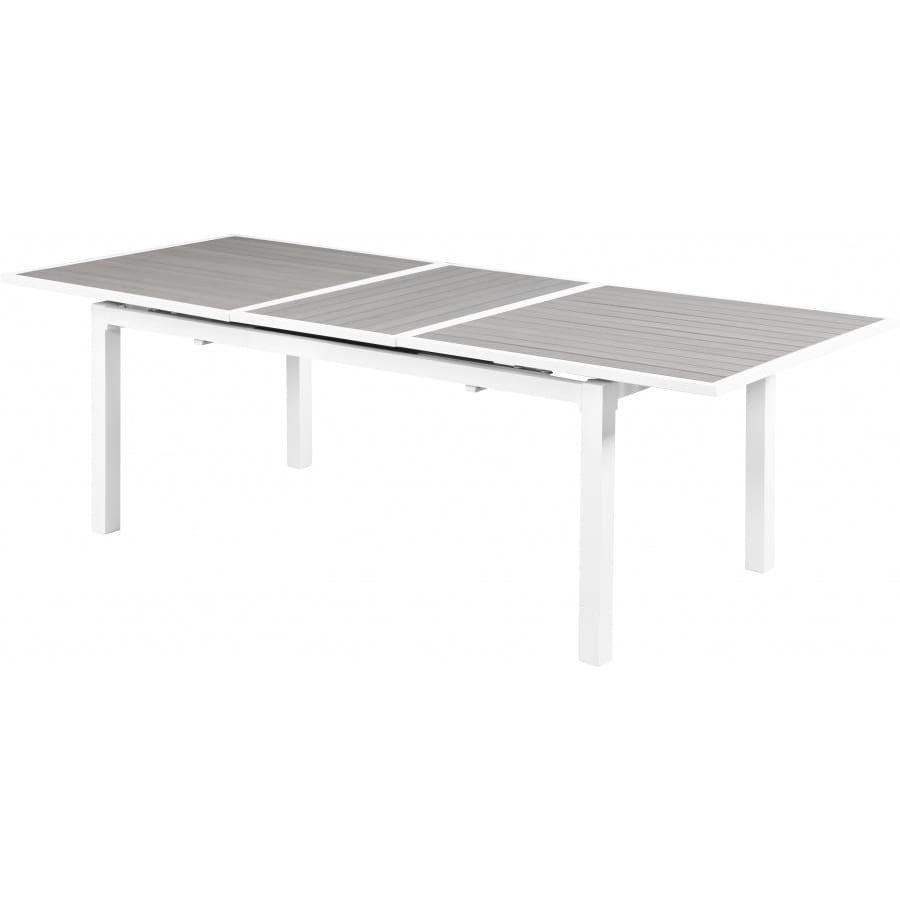 Meridian Furniture Nizuc Outdoor Patio Extendable Dining Table - Grey - Outdoor Furniture