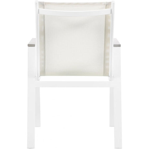 Meridian Furniture Nizuc Outdoor Patio Dining Chair 366-AC - White - Dining Chairs