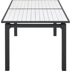 Meridian Furniture Nizuc Outdoor Patio Extendable Dining Table - White - Outdoor Furniture