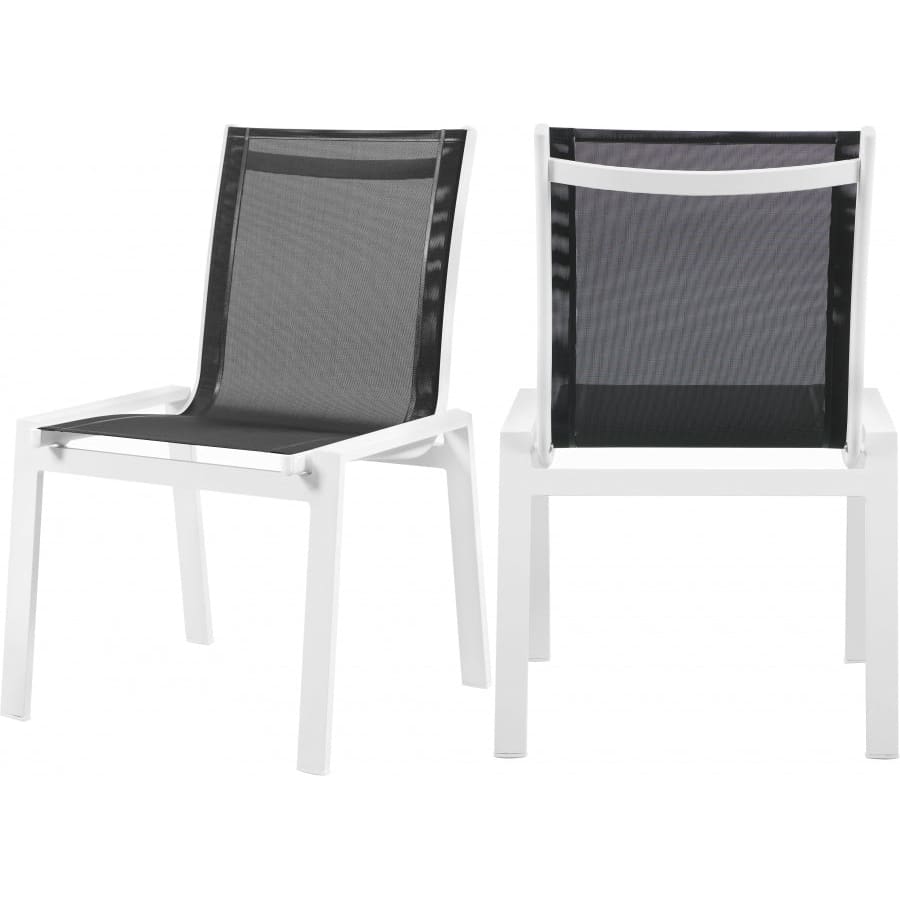 Meridian Furniture Nizuc Outdoor Patio Dining Chair 368-C - Black - Dining Chairs