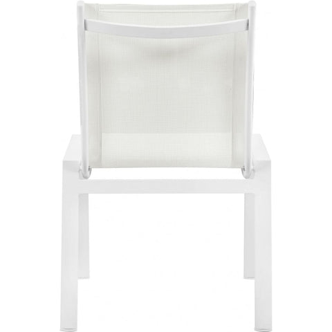 Meridian Furniture Nizuc Outdoor Patio Dining Chair 368-C - White - Dining Chairs