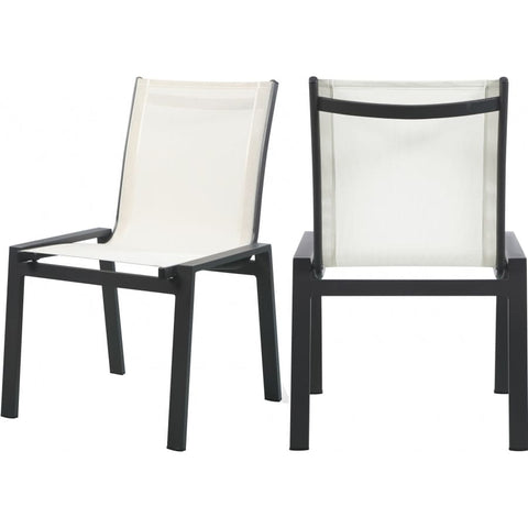 Meridian Furniture Nizuc Outdoor Patio Dining Chair 369-C - White - Dining Chairs