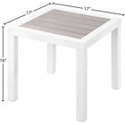 Meridian Furniture Nizuc End Table - Grey - Outdoor Furniture