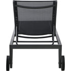 Meridian Furniture Nizuc Outdoor Patio Adjustable Sun Chaise Lounge Chair - Grey Frame - Outdoor Furniture