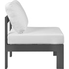 Meridian Furniture Nizuc Outdoor Patio Aluminum Modular Armless Chair - Outdoor Furniture