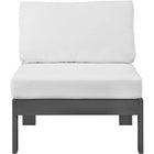 Meridian Furniture Nizuc Outdoor Patio Aluminum Modular Armless Chair - Outdoor Furniture